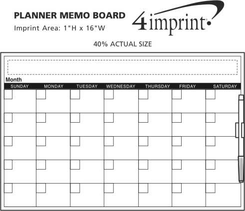 Imprint Area of Planner Memo Board