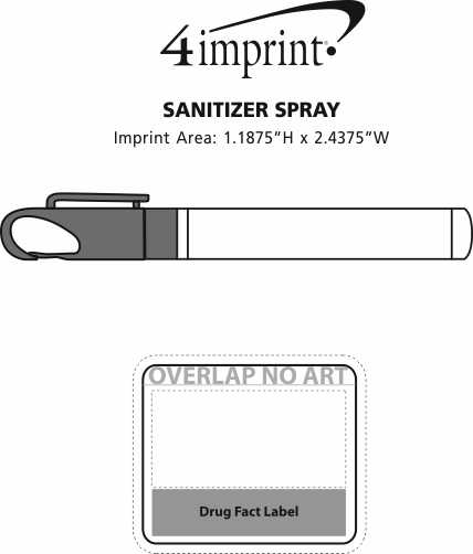 Imprint Area of Sanitizer Spray