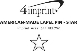 Imprint Area of Lapel Pin - Star