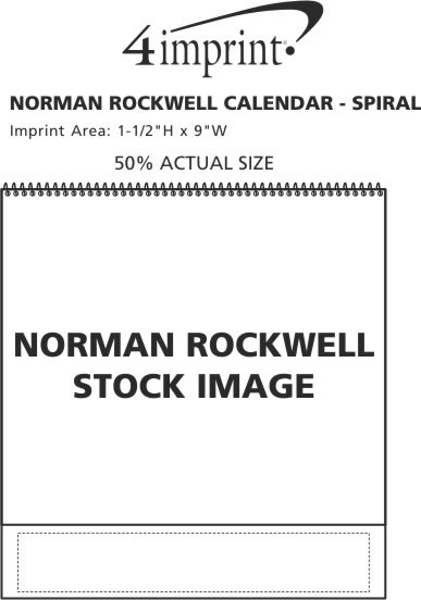 Imprint Area of An American Illustrator Calendar - Spiral