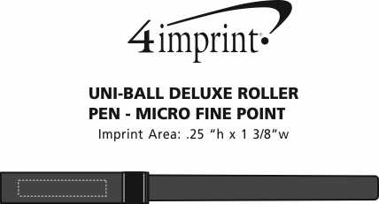 Imprint Area of uni-ball Deluxe Roller Pen - Micro Fine Point
