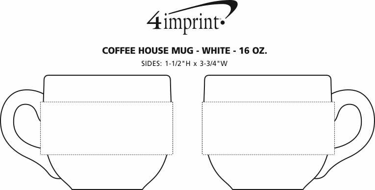 4imprint.com: Coffee House Mug - White - 16 oz. 86035-W