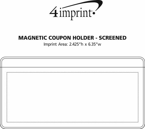 Imprint Area of Magnetic Coupon Holder