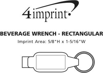 Imprint Area of Beverage Wrench - Rectangle