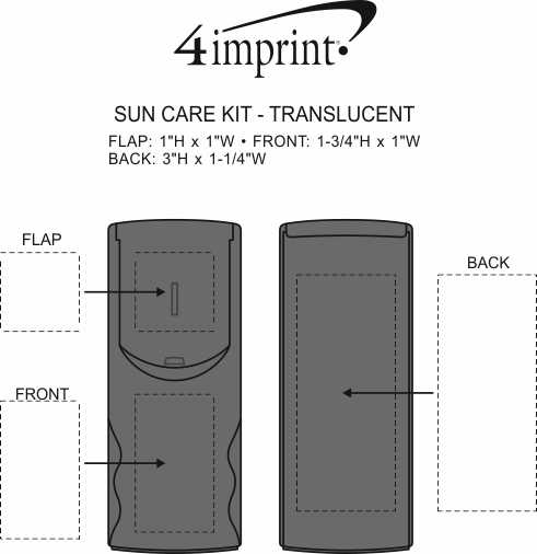Imprint Area of Sun Care Kit - Translucent