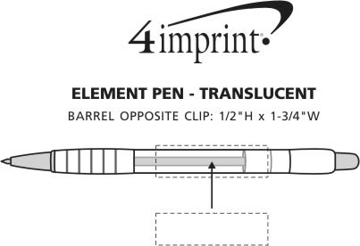 Imprint Area of Element Pen - Translucent