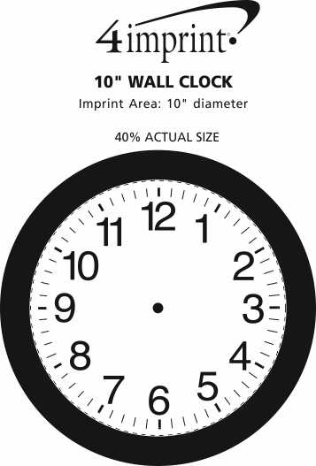 Download 4imprint.com: Wall Clock - 10" 8816