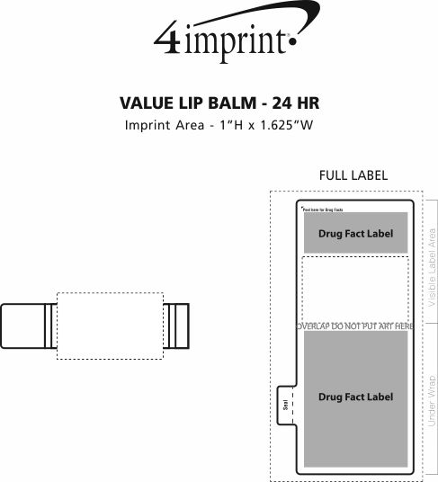 Imprint Area of Value Lip Balm - 24 hr