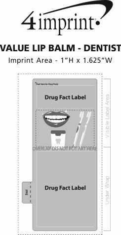 Imprint Area of Value Lip Balm - Dentist
