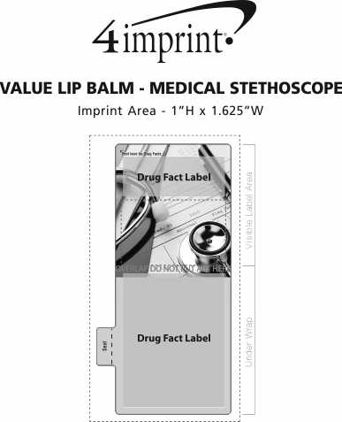 Imprint Area of Value Lip Balm - Medical Stethoscope