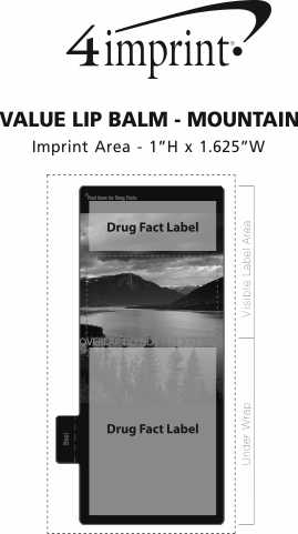 Imprint Area of Value Lip Balm - Mountain