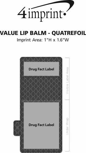Imprint Area of Value Lip Balm - Quatrefoil