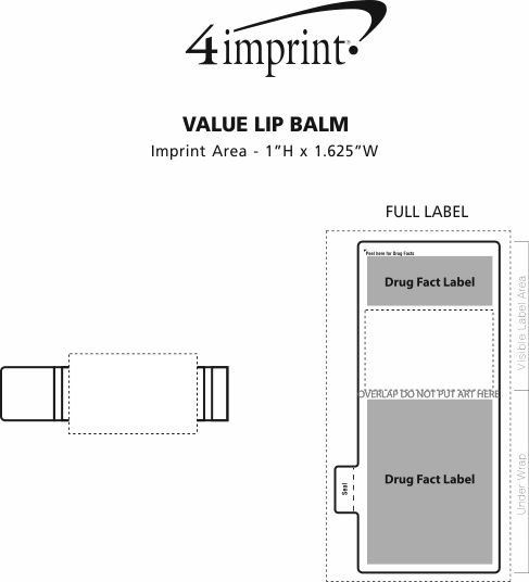 Imprint Area of Value Lip Balm
