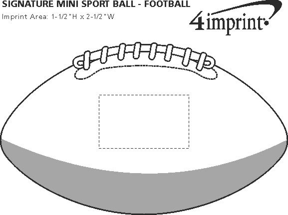 Imprint Area of Signature Mini Sport Ball - Football