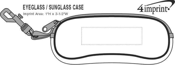 Imprint Area of Eyeglasses/Sunglasses Case