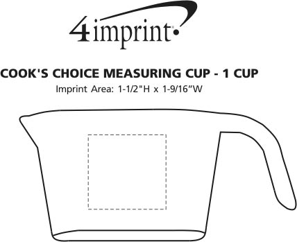 Imprint Area of Cook's Choice Measuring Cup - 1 cup