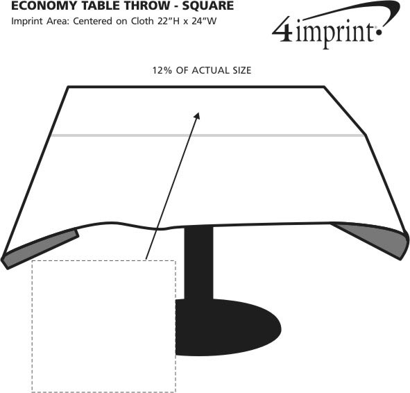 Hemmed Poly/Cotton Table Throw Square 9457SQ