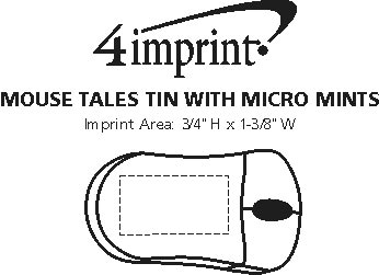 Imprint Area of Computer Mouse Mint Tin