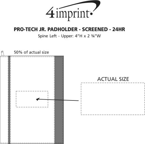 Imprint Area of ProTech Jr. Padholder - Screen - 24 hr