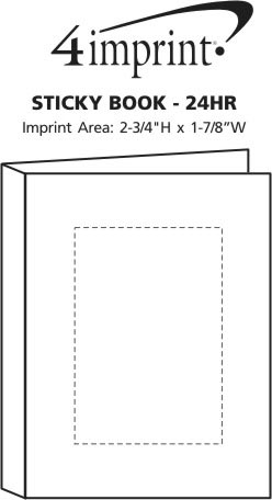 Imprint Area of Sticky Book - 24 hr