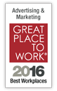 Great Place to work for Advertising and Marketing 2016