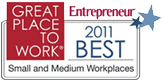 Great Place to work for small and medium workplaces 2011